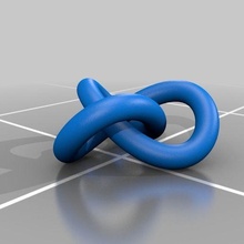trefoil knot 3d print model - Mito3D