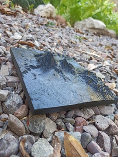 tres Jungfrauen vulkanisch Komplex Geologie Vulkan Vulkane Kunst Geographie Karten niedrig Baja sur 3d print model - Mito3D