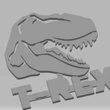 trex figura joalheria rex chaveiro 3d print model - Mito3D