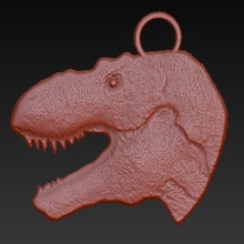 trex porte clés bijoux dinosaure carnivore 3d print model - Mito3D