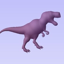 t-rex home dinosaur decoration magnet magnets 3d print model - Mito3D