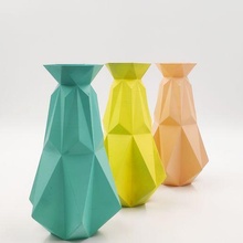 Vase Mode Modus Blumen getrocknet poly geometrisch Design Kunst Haus Dekoration 3d print model - Mito3D