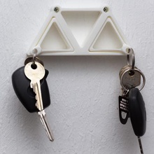 triangle key holder home 3d print model - Mito3D
