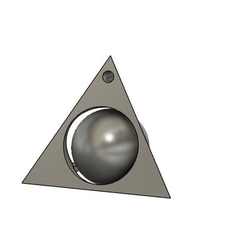 triangle key ring v1 jewelry 3D print model - Mito3D