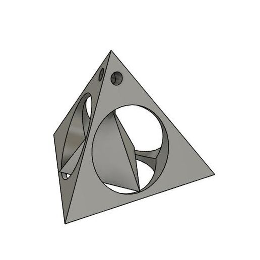 triangle key ring v3 jewelry 3D print model - Mito3D
