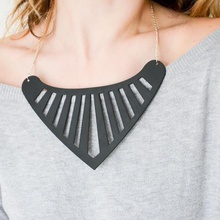 triangle necklace jewelry cool design pet abs pla 3dprint krawka 3d print model - Mito3D