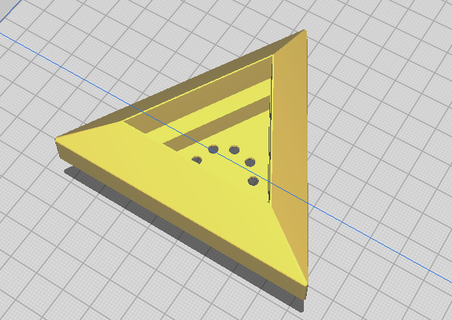 triangle pot garden simple 3d print model - Mito3D