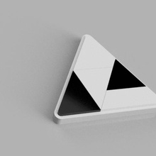 triângulo de quebra-cabeça, garoto jogo bebê jogos 3d print model - Mito3D
