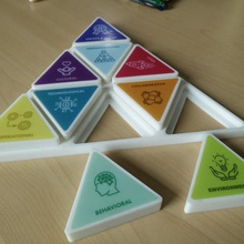 triangle de puzzle jeu art toy jeux 3d print model - Mito3D
