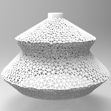 Triangles lampe voronoi architecture chevet art chambre sculp sculpture conception désigner lumière 3d print model - Mito3D
