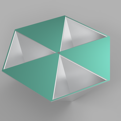 triangles pot 3D print model - Mito3D