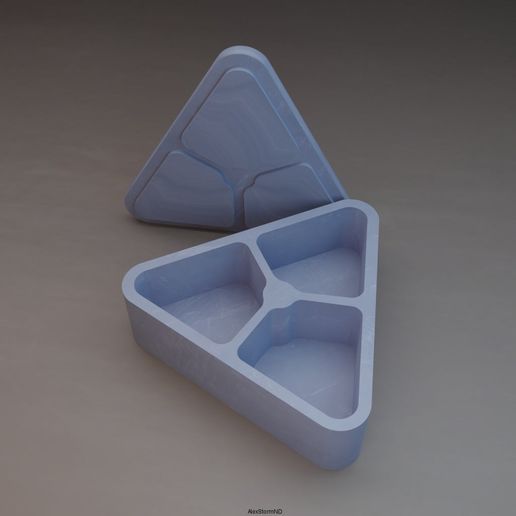 triangular box sculptures 3D print model - Mito3D