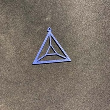 triangular earring jewelry accessory cloth clothes clothing ear fasion triangle earrings 3d print model - Mito3D