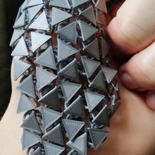 triangulaire de tissu d'impression la place mode cosplay imprimer 3d du imprimé le cyberpunk les triangles 3d print model - Mito3D
