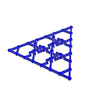 triangular weave 1 structural geometry math model stem education geometric topology 3d print model - Mito3D
