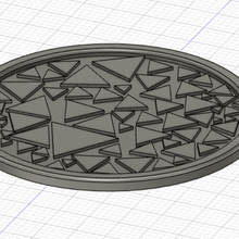 triangulated coaster home 3d print model - Mito3D
