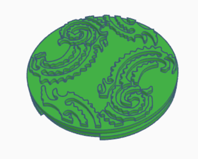 tribal fondant timbre fondant timbre maori tribal biscuit coupeur 3d print model - Mito3D
