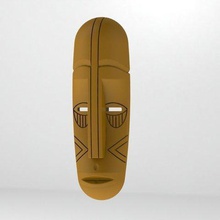 tribal mask art sculptures 3d print model - Mito3D