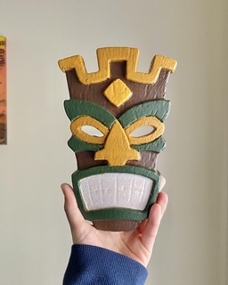 Stammes Maske Dekoration Auftrag Kommission Waffe Afrika Spielzeug Kunst Stamm 3d print model - Mito3D