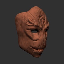 tribal mask mask tribal 3d print model - Mito3D