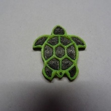tribal turtle home key ring 3d print model - Mito3D