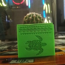 tribal tortue pot la maison jardinière 3d print model - Mito3D
