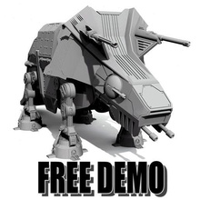 tricer-at-at-op - free demo parts 3d print model - Mito3D
