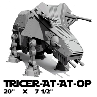 tricer at op Yıldız Savaşları yürüteç Dinozor star savaşlar Triceratop stegosaurus Uzay model uzay aracı 3d print model - Mito3D