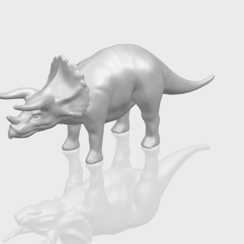 triceratops 01 various car chair tree table sofa character game exterior human interior people girl house miniatures figurines sculpture animal zoo mammal dog 3D print model - Mito3D