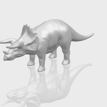 01 triceratops various car chair tree table sofa character game exterior human interior people girl house miniatures figurines sculpture animal zoo mammal dog 3d print model - Mito3D