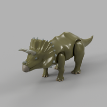 triceratops dinossauro brinquedo 3d print model - Mito3D