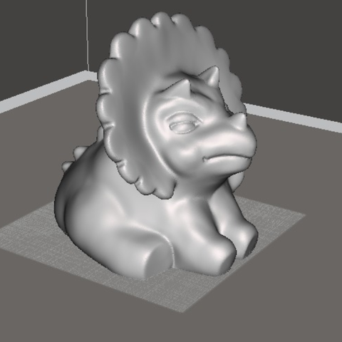 triceratops baby game 3D print model - Mito3D