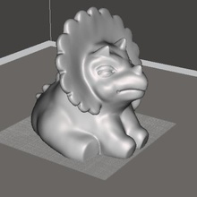 triceratops bambino gioco 3d print model - Mito3D