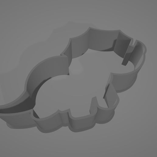 triceratops cookie cutter 3D print model - Mito3D