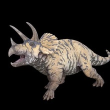 tricératops réaliste dinosaure haute poly animal dinosaures jungle sauvage t_rex rex jurassique parc statue école gamins jouer jouet cnc 3d dragon Zelda plage ender 3d print model - Mito3D