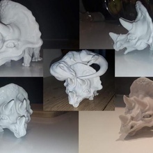 oyuncak triceratops çeşitli çocuk çocuklar hayvan baskı 3d dinozor 3d print model - Mito3D