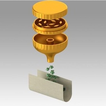 trichomgrinder grinder deluxe gadget herbal pollen hemp weed 3d print model - Mito3D