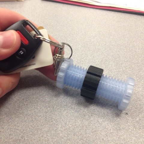 trick bolt fidget now print plate tool parts threads stress relief screw 3D print model - Mito3D