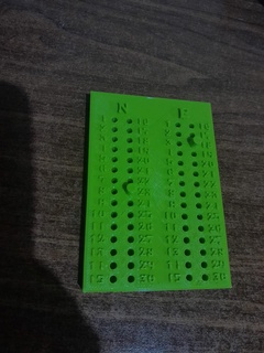 trucco carta segnapunti giocattolo lettere trucco gioco divertimento pratico scatola coperchio commentatore bastoni mail 3d print model - Mito3D