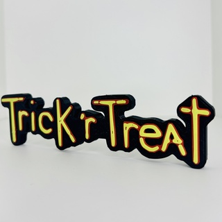 trick r treat logo display maniacmancave3d 3d print model - Mito3D