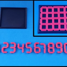 complicado rompecabezas de números juego juguete puzzle puzzles 3d print model - Mito3D
