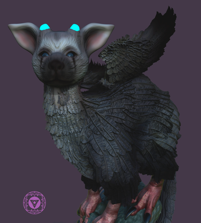 trico guardião arte vídeo jogos 3d print model - Mito3D