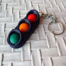 tricolor-Leuchten gadget - Spielzeug key ring Stil Kunst Landschaft feuert signage 3d print model - Mito3D