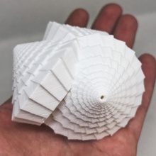 tri-cone art per la matematica il design struttura generativa 3d print model - Mito3D