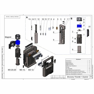 tricorder comunicador estrella emigrar descubrimiento imprimible 3d modelo stl + canalla haz personal utilizar 3d print model - Mito3D
