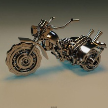 triciclo Arte moto decoración escultura juguete 3d print model - Mito3D