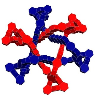 tricyclic epicycloid link 1 structural geometry math model stem education geometric topology 3d print model - Mito3D