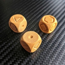 tride zar oyun yazı tahtası küp eğlence küçük benzersiz rulo kumar tasarım 3d print model - Mito3D