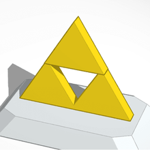 triforce art diseño zelda juego de video 3d print model - Mito3D