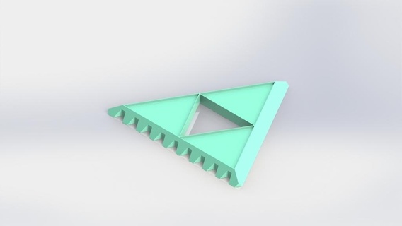 triforce glace grattoir Jeu dégivrage Grattoir outil automobile auto voitures véhicule 3d print model - Mito3D